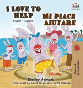 Cover-Bild zum Titel 'I Love to Help Mi piace aiutare' von 'Shelley Admont, Kidkiddos Books'