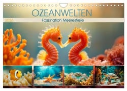 OZEANWELTEN Faszination Meerestiere (Wandkalender 2026 DIN A4 quer), CALVENDO Monatskalender - Melanie Viola