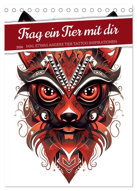 Trag ein Tier mit dir (Tischkalender 2026 DIN A5 hoch), CALVENDO Monatskalender - Kerstin Waurick