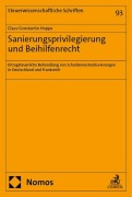 Cover-Bild zum Titel 'Sanierungsprivilegierung und Beihilfenrecht' von 'Claas-Constantin Hoppe'