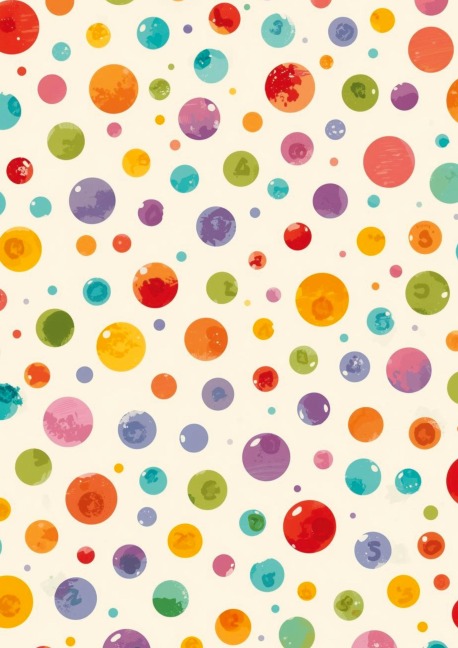 Notizbuch A4 blanko - Bunte Punkte / Konfetti - FSC Papier - Geschenkidee - Notizbuch A4, Notebook A4