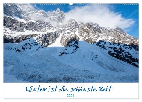 Winter ist die schönste Zeit (Wandkalender 2024 DIN A2 quer), CALVENDO Monatskalender - Christina Fink