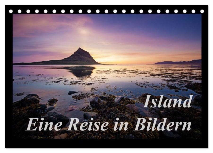 Island - Eine Reise in Bildern (Tischkalender 2025 DIN A5 quer), CALVENDO Monatskalender - Manuela Kägi