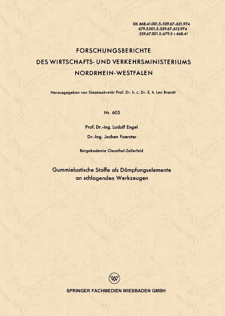 Gummielastische Stoffe als Dämpfungselemente an schlagenden Werkzeugen - Ludolf Engel