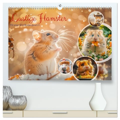 Lustige Hamster (hochwertiger Premium Wandkalender 2025 DIN A2 quer), Kunstdruck in Hochglanz - Steffen Gierok-Latniak