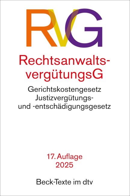 Rechtsanwaltsvergütungsgesetz. RVG - 