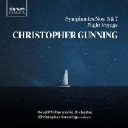 Cover-Bild zum Titel 'Sinfonien 6 & 7/Night Voyage' von 'Christopher/Royal Philharmonic Orchestra Gunning'