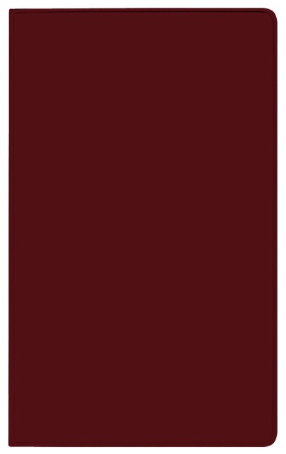 Taschenkalender Pluto geheftet PVC burgund 2027 - 