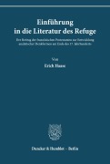 Cover-Bild zum Titel 'Einführung in die Literatur des Refuge.' von 'Erich Haase'