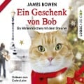 Cover-Bild zum Titel 'Ein Geschenk von Bob - Ein Wintermärchen mit dem Streuner' von 'James Bowen'