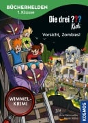 Cover-Bild zum Titel 'Die drei ??? Kids, Bücherhelden 1. Klasse, Vorsicht, Zombies! (drei Fragezeichen Kids)' von 'Anne Scheller'