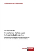 Cover-Bild zum Titel 'Forschende Haltung von Lehramtsstudierenden' von 'Jan-Hendrik Hinzke'