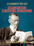 Cover-Bild zum Titel 'Klingsors letzter Sommer' von 'Hermann Hesse'
