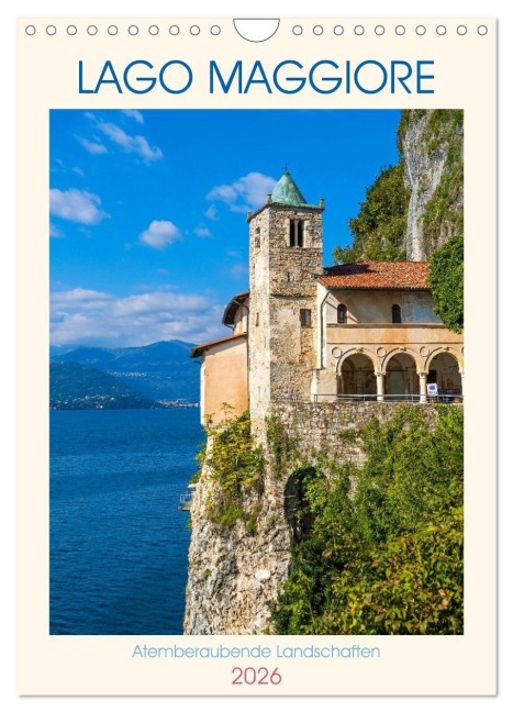 Lago Maggiore - Atemberaubende Landschaften (Wandkalender 2026 DIN A4 hoch), CALVENDO Monatskalender - 