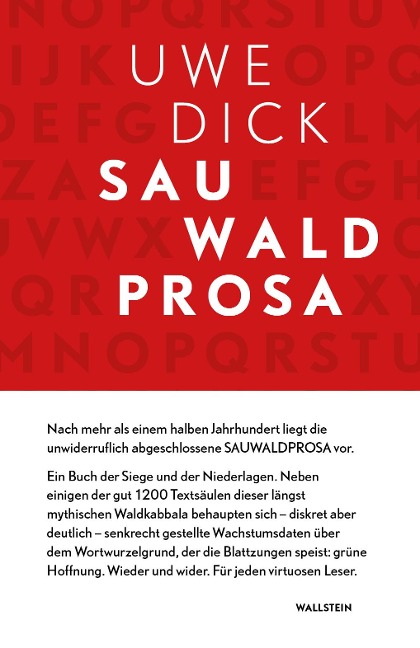 Sauwaldprosa - Uwe Dick