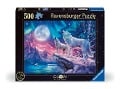 Cover-Bild zum Titel 'Erwachsenenpuzzle 500 Teile - Wolf im Nordlicht' von ''