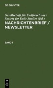 Cover-Bild zum Titel 'Nachrichtenbrief / Newsletter' von ''