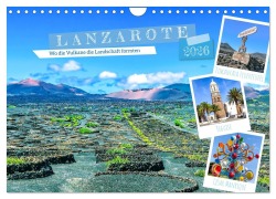 Cover-Bild zum Titel 'Lanzarote - Wo die Vulkane die Landschaft formten (Wandkalender 2026 DIN A4 quer), CALVENDO Monatskalender' von 'Dieter Meyer'