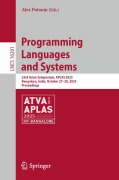 Cover-Bild zum Titel 'Programming Languages and Systems' von ''