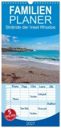 Cover-Bild zum Titel 'Familienplaner 2027 - Strände der Insel Rhodos mit 5 Spalten (Wandkalender, 21 x 45 cm) CALVENDO' von 'Stefan O. Schüller und Elke Schüller'