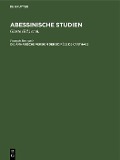 Cover-Bild zum Titel 'Die amharische Version der Soirées de Carthage' von 'François Bourgade'