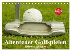 Cover-Bild zum Titel 'Abenteuer Golfspielen. Impressionen (Tischkalender 2026 DIN A5 quer), CALVENDO Monatskalender' von 'Elisabeth Stanzer'