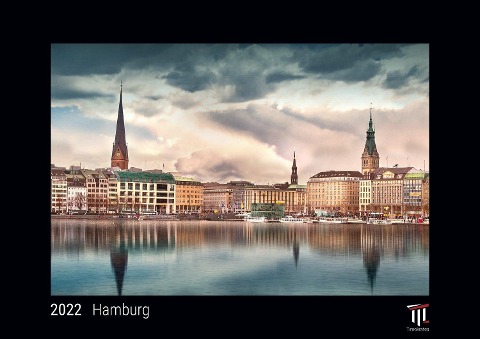 Hamburg 2022 - Black Edition - Timokrates Kalender, Wandkalender, Bildkalender - DIN A4 (ca. 30 x 21 cm) - 