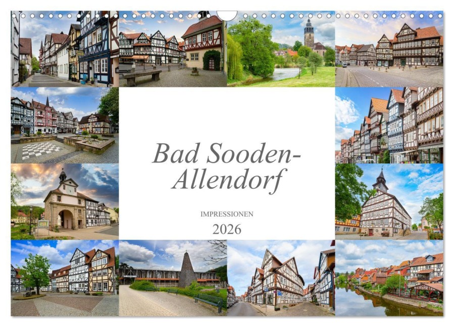 Bad Sooden-Allendorf Impressionen (Wandkalender 2026 DIN A3 quer), CALVENDO Monatskalender - Dirk Meutzner