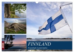 Cover-Bild zum Titel 'FINNLAND Traumhafte Landschaften (Wandkalender 2026 DIN A3 quer), CALVENDO Monatskalender' von 'Melanie Viola'