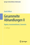 Cover-Bild zum Titel 'Gesammelte Abhandlungen II' von 'David Hilbert'