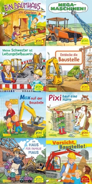 Pixi-8er-Set 311: Pixi auf der Baustelle (8x1 Exemplar) - Diverse