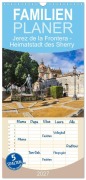 Cover-Bild zum Titel 'Familienplaner 2027 - Jerez de la Frontera - Heimatstadt des Sherry mit 5 Spalten (Wandkalender, 21 x 45 cm) CALVENDO' von 'Val Thoermer'