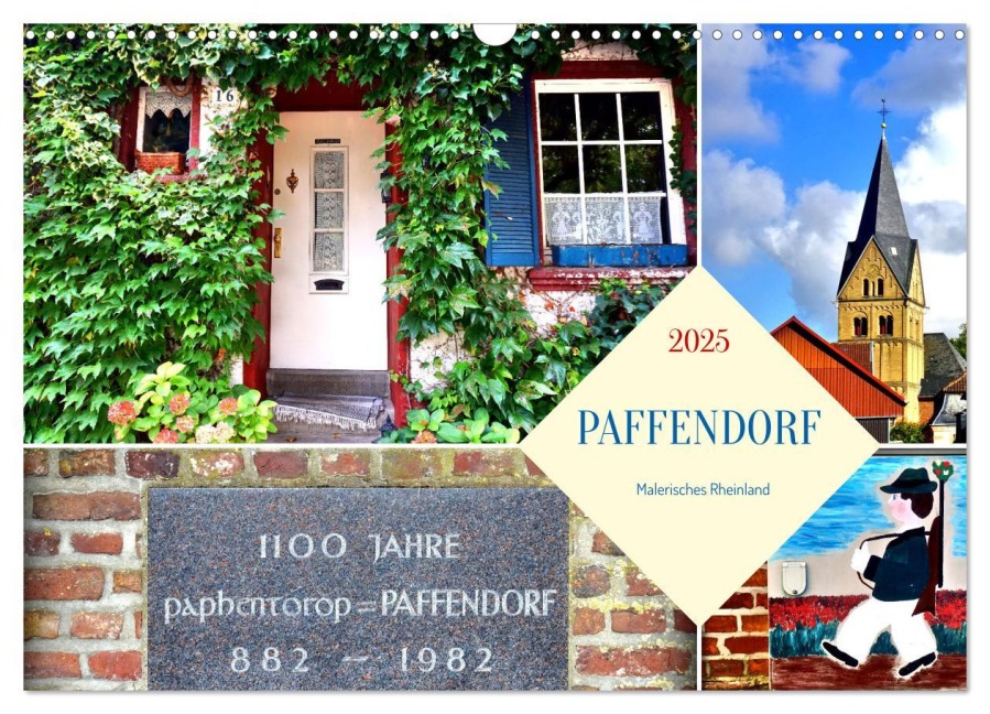 PAFFENDORF - Malerisches Rheinland (Wandkalender 2025 DIN A3 quer), CALVENDO Monatskalender - Henning von Löwis of Menar