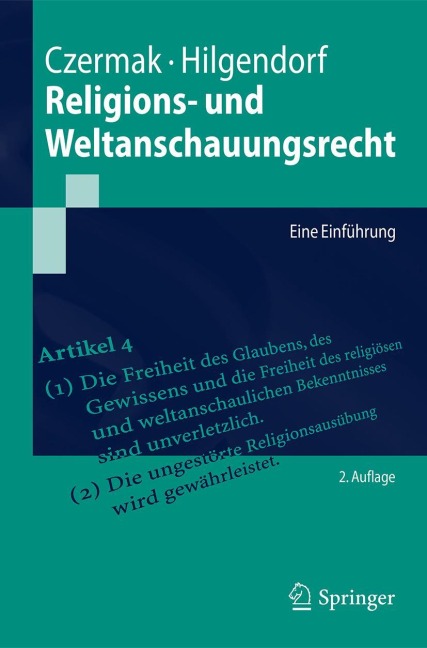 Religions- und Weltanschauungsrecht - Eric Hilgendorf, Gerhard Czermak