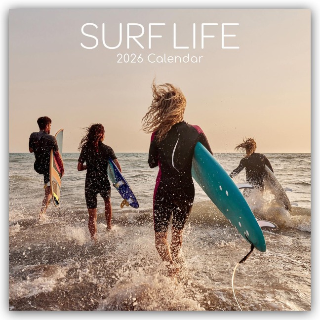 Surf Life - Surfen - Surfing 2026 - 16-Monatskalender - The Gifted