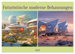 Cover-Bild zum Titel 'Futuristische moderne Behausungen (Wandkalender 2026 DIN A2 quer), CALVENDO Monatskalender' von 'Liselotte Brunner-Klaus'