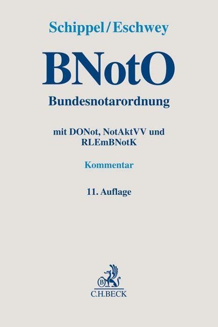 BNotO. Bundesnotarordnung - 
