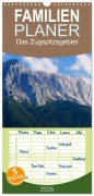 Familienplaner 2026 - Das Zugspitzegebiet mit 5 Spalten (Wandkalender, 21 x 45 cm) CALVENDO - Sandra Berdin