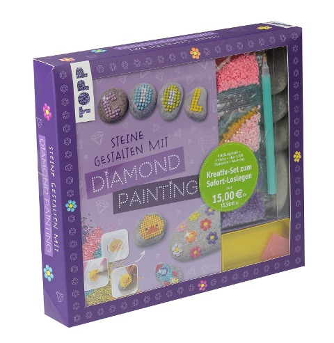 Kreativ-Set Steine gestalten mit Diamond Painting - 