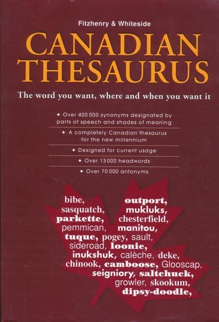 Fitzhenry & Whiteside Canadian Thesaurus - Richard Dionne