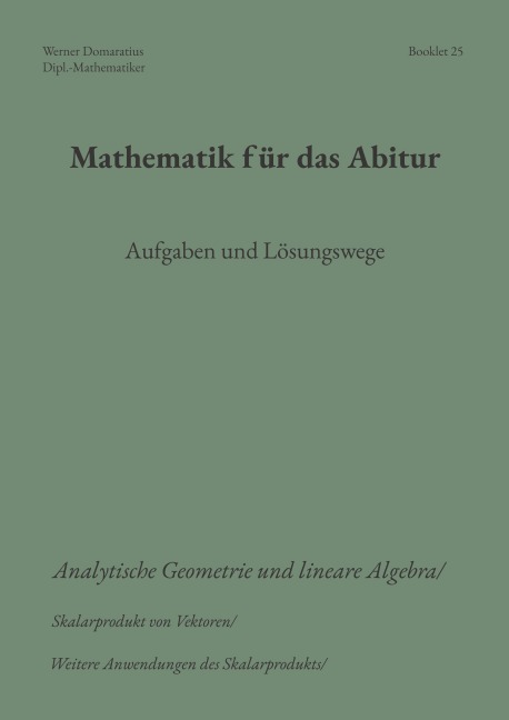 Mathematik für das Abitur - Werner Domaratius