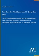 Cover-Bild zum Titel 'Beschluss des Präsidiums vom 11. September 2023' von 'Europäische Union'