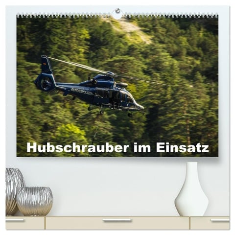 Hubschrauber im Einsatz (hochwertiger Premium Wandkalender 2025 DIN A2 quer), Kunstdruck in Hochglanz - Heinrich Schnell