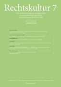 Cover-Bild zum Titel 'Rechtskultur 7' von ''