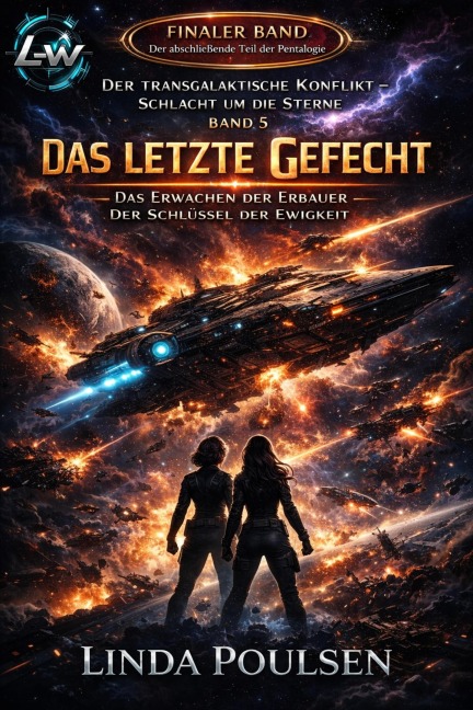 Der Transgalaktische Konflikt - Schlacht um die Sterne - Buch 5 - Das Erwachen der Erbauer - Der Schlüssel der Ewigkeit "Das letzte Gefecht" - Finaler Band - Linda Poulsen