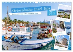 Cover-Bild zum Titel 'Griechische Insel Kos. Sommerstimmung in den Farben der Ägäis (Wandkalender 2027 DIN A3 quer), CALVENDO Monatskalender' von 'Hanna Wagner'