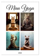 Cover-Bild zum Titel 'Miau Yoga (Wandkalender 2026 DIN A3 hoch), CALVENDO Monatskalender' von 'Justyna Jaszke JBJart'