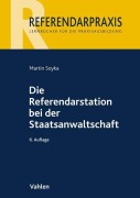 Cover-Bild zum Titel 'Die Referendarstation bei der Staatsanwaltschaft' von 'Martin Soyka'
