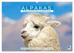 Cover-Bild zum Titel 'Alpakas: Wollige Kleinkamele aus Südamerika - Edition lustige Tiere (Wandkalender 2026 DIN A2 quer), CALVENDO Monatskalender' von 'Calvendo Calvendo'
