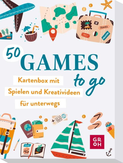 50 Games to go - Kartenbox mit vielen Spielen und Kreativideen für unterwegs - 